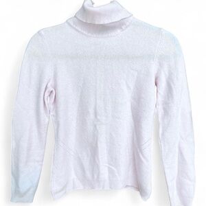 Jessica Womens Soft Light Pink 100% Cashmere Turtleneck knit Sweater Size 11/12